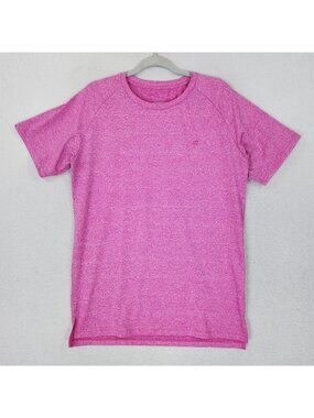 Zyia Active Shirt Mens Medium Pink Short Sleeve Raglan Stretch Athletic